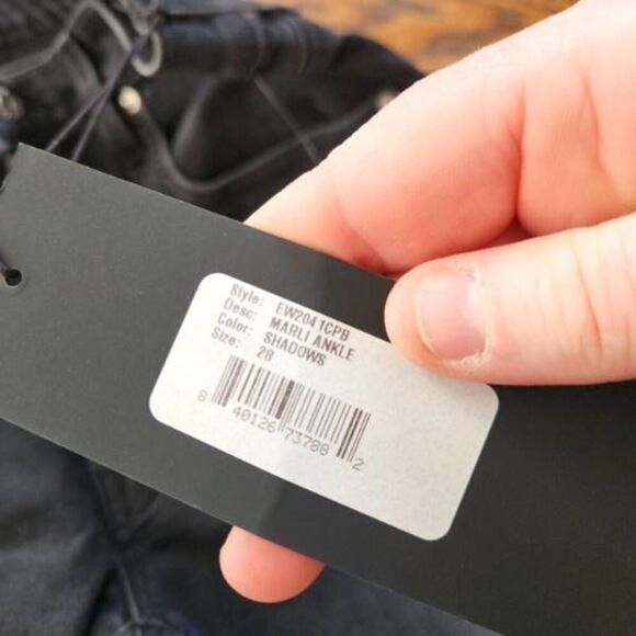 NWT Edwin Marli Wide Leg Ankle in Shadows sz 28 - Picture 4 of 6